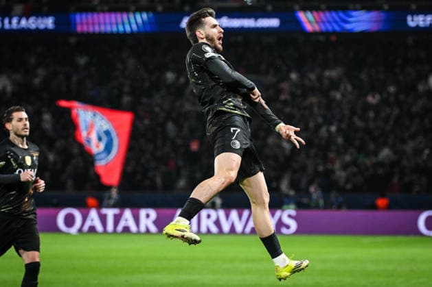 March 11, 2026, Paris, France, France: Khvicha KVARATSKHELIA of PSG celebrates his goal during the UEFA Champions League match between Paris Saint-Germain and Chelsea CF at Parc des Princes Stadium on March 11, 2026 in Paris, France. Paris France - ZUMAm308 20260311_zsp_m308_016 Copyright: xMatthieuxMirvillex