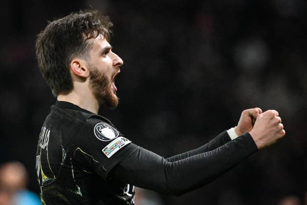 March 11, 2026, Paris, France, France: Khvicha KVARATSKHELIA of PSG celebrates his goal during the UEFA Champions League match between Paris Saint-Germain and Chelsea CF at Parc des Princes Stadium on March 11, 2026 in Paris, France. Paris France - ZUMAm308 20260311_zsp_m308_018 Copyright: xMatthieuxMirvillex