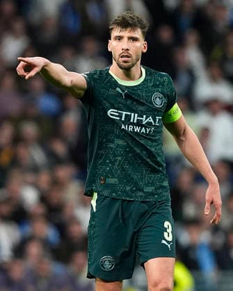 Manchester City FC s Ruben Dias during Champions League 2025 2026, Round of 16 1st leg match. March 11 ,2026. (20260311546)