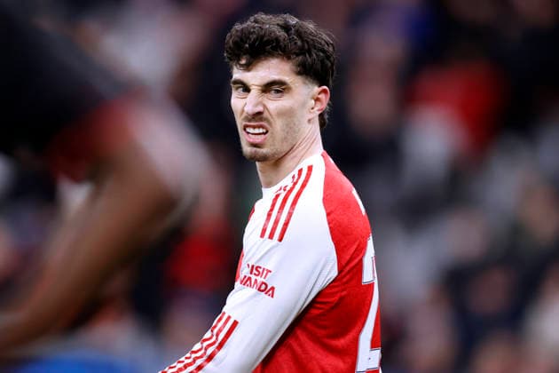 HAVERTZ Kai Team Arsenal FC UEFA Championsleague Saison 2025 - 2026 Achtelfinale Spiel Bayer 04 Leverkusen - Arsenal FC am 11.03. 2026 in Leverkusen DFL REGULATIONS PROHIBIT ANY USE OF PHOTOGRAPHS as IMAGE SEQUENCES and or QUASI-VIDEO Copyright: xLacixPerenyix