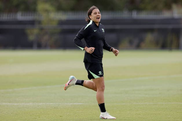 ASIAN CUP WOMEN AUSTRALIA TRAINING, Sam Kerr of Australia is seen during a Matildas training session at Sam Kerr Football Centre in Perth, Thursday, March 12, 2026. ( NO ARCHIVING PERTH WESTERN AUSTRALIA AUSTRALIA  Copyright: xRICHARDxWAINWRIGHTx 20260312195863316434