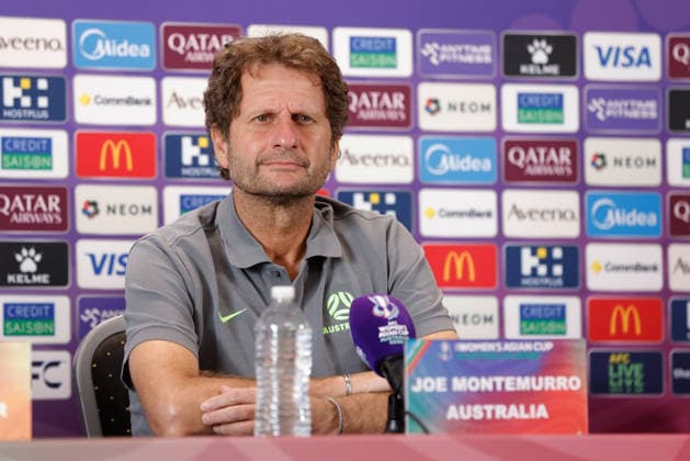 ASIAN CUP WOMEN AUSTRALIA PRESSER, Joe Montemurro, head coach of of Australia is seen during a Matildas Asian Cup press conference, PK, Pressekonferenz at HBF Park, in Perth, Thursday, March 12, 2026. ( NO ARCHIVING PERTH WESTERN AUSTRALIA AUSTRALIA  Copyright: xRICHARDxWAINWRIGHTx 20260312123341576709