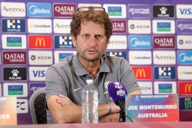 ASIAN CUP WOMEN AUSTRALIA PRESSER, Joe Montemurro, head coach of of Australia is seen during a Matildas Asian Cup press conference, PK, Pressekonferenz at HBF Park, in Perth, Thursday, March 12, 2026. ( NO ARCHIVING PERTH WESTERN AUSTRALIA AUSTRALIA  Copyright: xRICHARDxWAINWRIGHTx 20260312189719464416