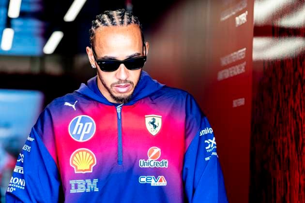 SHANGHAI - Formula 1 driver Lewis Hamilton of Scuderia Ferrari HP during the Formula 1 China Shanghai media day at the Schanghai International Circuit on March 12, 2025 in Shanghai, China. (Photo by DeFodi Images) -