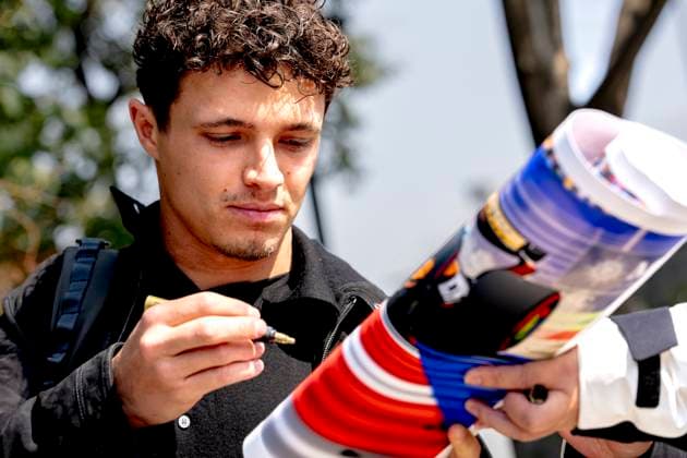 SHANGHAI ï¿½ Formula 1 driver Lando Norris of McLaren Mastercard Formula 1 Team during the Formula 1 China Shanghai media day at the Schanghai International Circuit on March 12, 2025 in Shanghai, China. (Photo by DeFodi Images) -
