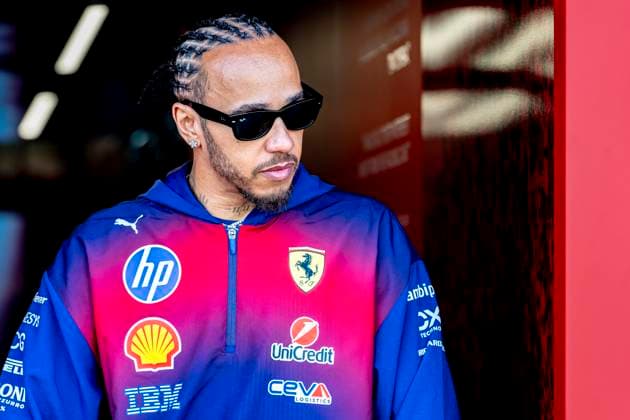 SHANGHAI - Formula 1 driver Lewis Hamilton of Scuderia Ferrari HP during the Formula 1 China Shanghai media day at the Schanghai International Circuit on March 12, 2025 in Shanghai, China. (Photo by DeFodi Images) -