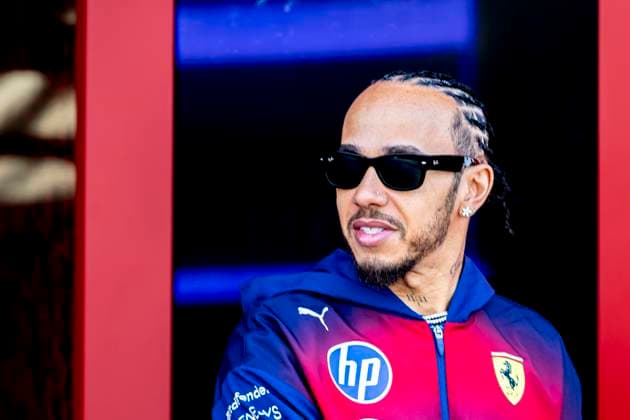 SHANGHAI - Formula 1 driver Lewis Hamilton of Scuderia Ferrari HP during the Formula 1 China Shanghai media day at the Schanghai International Circuit on March 12, 2025 in Shanghai, China. (Photo by DeFodi Images) -