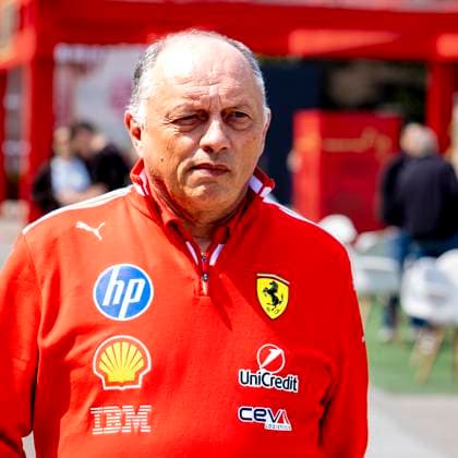 SHANGHAI ï¿½ Scuderia Ferrari HP Team Principal Frï¿½dï¿½ric Vasseur during the Formula 1 China Shanghai Media Day at the Schanghai International Circuit on March 12, 2025 in Shanghai, China. (Photo by DeFodi Images) -