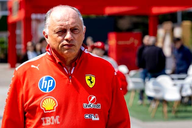 SHANGHAI ï¿½ Scuderia Ferrari HP Team Principal Frï¿½dï¿½ric Vasseur during the Formula 1 China Shanghai Media Day at the Schanghai International Circuit on March 12, 2025 in Shanghai, China. (Photo by DeFodi Images) -