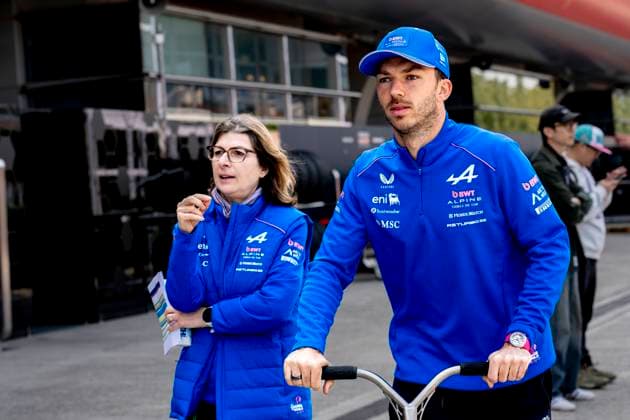 SHANGHAI ï¿½ Formula 1 driver Pierre Gasly of BWT Alpine F1 Team during the Formula 1 China Shanghai media day at the Schanghai International Circuit on March 12, 2025 in Shanghai, China. (Photo by DeFodi Images) -
