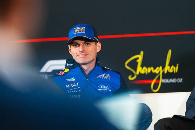 Formula 1 Heineken Chinese Grand Prix 2026 Levi Erb OVERTAKE MAXPPP - Shanghai 12 03 2026 press conference, PK, Pressekonferenz 03 VERSTAPPEN Max (nld), Oracle Red Bull Racing, portrait at the Formula 1 Heineken Chinese Grand Prix 2026, the 2nd round of the 2026 FIA Formula 1 World Championship, WM, Weltmeisterschaft at the Shanghai International Circuit in Shanghai, China, from 12 to 15 March 2026 Shanghai Shanghai International Circuit China  Copyright: xOVERTAKE MAXPPPxLevixErbx OVT202603120730 OVT202603120730