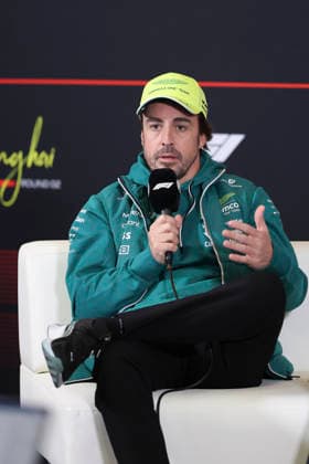 March 12, 2026, Shanghai, Shanghai, China: Aston Martin Aramco Formula One Team driver FERNANDO ALONSO answers questions with a serious expression during the driversÃ¢â‚¬â ¢ press conference, PK, Pressekonferenz ahead of the Formula One Chinese Grand Prix at Shanghai International Circuit. Shanghai China - ZUMAh201 20260312_zsp_h201_019 Copyright: xYichinxHoux