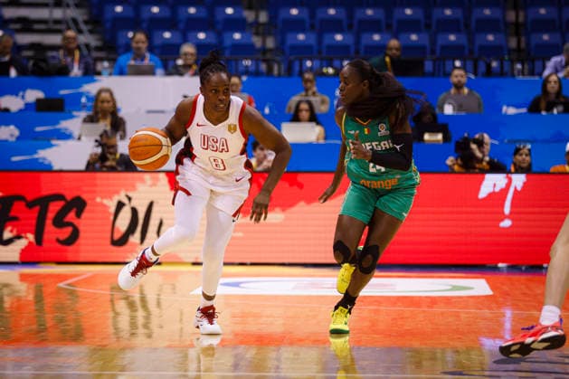 2026 World Cup Qualifying Tournament - USA Women s national team, Nationalteam V Senegal Chelsea Gray plays during the game at the 2026 FIBA World Cup Qualifying Tournament between USA and Senegal in San Juan, Puerto Rico, on March 11, 2026, at Coliseo Jose Miguel Agrelot. San Juan Puerto Rico  Copyright: xEdgardoxMedinax originalFilename:medinamillan-notitle260311_npOqh.jpg