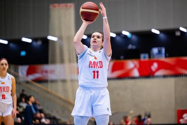 Denmark v North Macedonia, FIBA Women™s EuroBasket qualifiers, Gentofte, Denmark Gentofte, Denmark. 11th, March 2026. Ilina Selcova (11) of North Macedonia seen during the FIBA Women™s Eurobasket qualifier match between Denmark and North Macedonia at Gentofte Hallen in Gentofte. Denmark, Gentofte  Copyright: xGonzalesxPhoto TobiasxJorgensenx