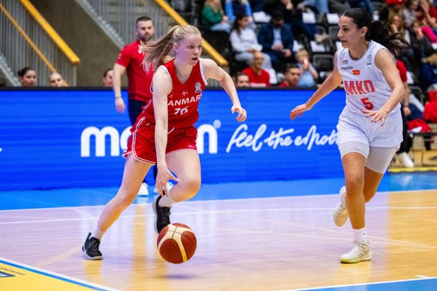 Denmark v North Macedonia, FIBA Women™s EuroBasket qualifiers, Gentofte, Denmark Gentofte, Denmark. 11th, March 2026. Michale Bork (16) of Denmark seen during the FIBA Women™s Eurobasket qualifier match between Denmark and North Macedonia at Gentofte Hallen in Gentofte. Denmark, Gentofte  Copyright: xGonzalesxPhoto TobiasxJorgensenx