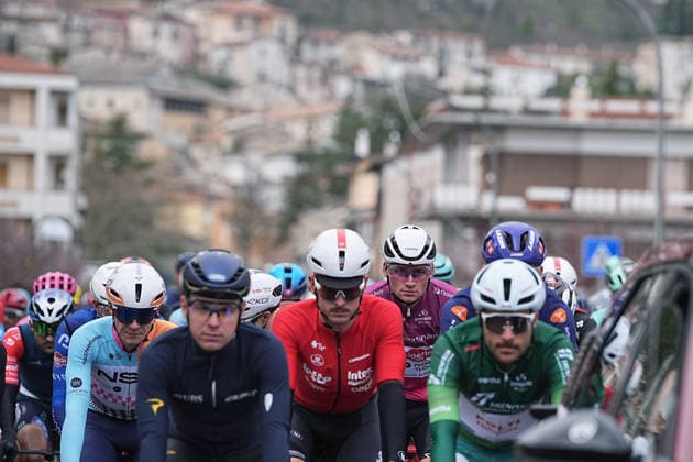 Start teh race during the 213-kilometer Stage 4 of the Tirreno-Adriatico cycling race from Tagliacozzo to Martinsicuro - Italy,- Thursday, March 12, 2026. - cycling .  Copyright: xMarcoxAlpozzi LaPressex