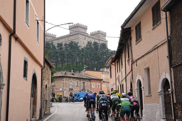 The race during the 213-kilometer Stage 4 of the Tirreno-Adriatico cycling race from Tagliacozzo to Martinsicuro - Italy,- Thursday, March 12, 2026. - cycling .  Copyright: xMarcoxAlpozzi LaPressex