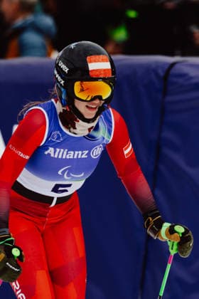 PARALYMPICS - Winter Paralympics Milano Cortina 2026 CORTINA D AMPEZZO,ITALY,12.MAR.26 - PARALYMPICS, ALPINE SKIING - Paralympic Winter games, Winterspiele,Spiele, Summer games Milano Cortina 2026, giant slalom, women. Image shows Veronika Aigner (AUT).  GEPAxpictures xMatthiasxTrinkl
