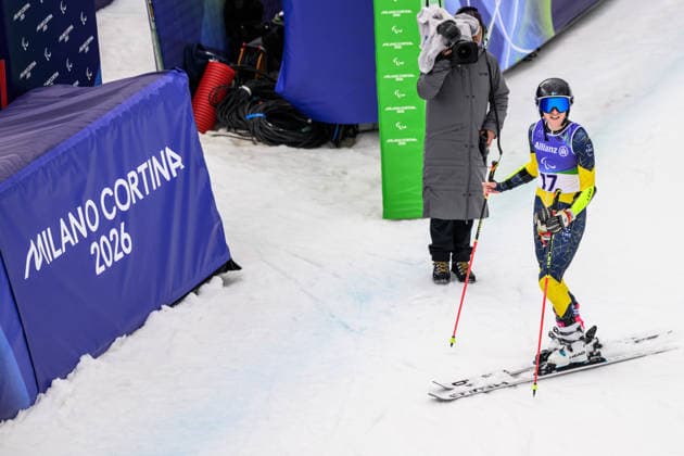 260312 Ebba Arsjö of Sweden after competing in the women s para alpine giant slalom during day 6 of the Milano Cortina 2026 Winter Paralympic Games on March 12, 2026 in Cortina. Photo: Maxim Thore BILDBYRAN kod MT MT1020 alpint alpine skiing paralympic games paralympics paralympiska spel paralympiske leker vinter-paralympics winter paralympics milano cortina 2026 milano cortina 2026 winter paralympic games 6 bbeng storslalom sweden sverige *** 260312 Ebba Arsjö of Sweden after competing in the women s para alpine giant slalom during day 6 of the Milano Cortina 2026 Winter Paralympic Games on March 12, 2026 in Cortina Photo Maxim Thore BILDBYRAN kod MT MT1020 alpint alpine skiing paralympic games paralympiska spel paralympiske leker vinter paralympics winter paralympics milano cortina 2026 milano cortina 2026 winter paralympic games 6 bbeng storslalom sweden sverige  Copyright: MAXIMxTHORE BB260312MT048
