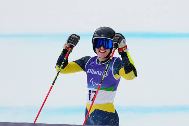 CORTINA, ITALY 20260312 Ebba Arsjö wins gold in the women s giant slalom (standing) at the Paralympics in Tofane Alpine Skiiing Center, Cortina. *** The image is included in the SPORTS PACKAGE. For others PAYMENT IMAGE *** CORTINA ITALY x10500x *** CORTINA, ITALY 20260312 Ebba Arsjö wins gold in the women s giant slalom standing at the Paralympics in Tofane Alpine Skiiing Center, Cortina The image is included in the SPORTS PACKAGE For others PAYMENT IMAGE CORTINA ITALY x10500x  Copyright: xOscarxOlsson ParasportxSverigex TTx PARALYMPICS 2026 GIANT SLALOM