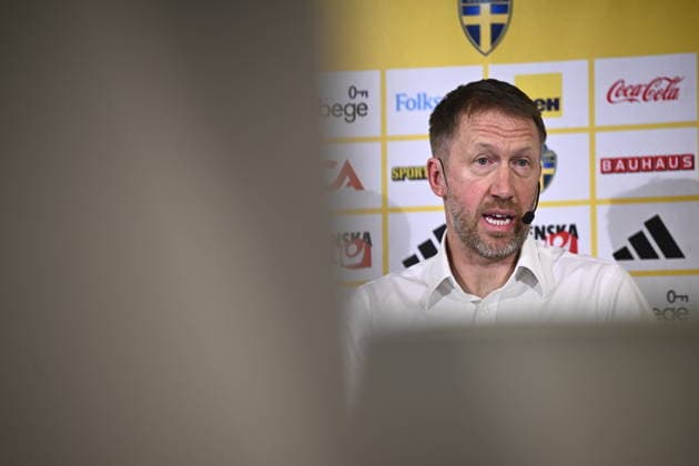 STOCKHOLM, SVERIGE 20260312 Pressträff med Graham Potter som fortsätter som förbundskapten i fotbollslandslaget till 2030. STOCKHOLM SVERIGE x10080x