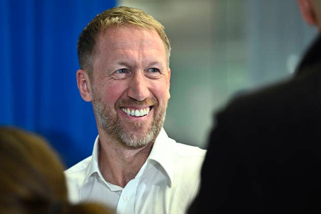 STOCKHOLM, SVERIGE 20260312 Pressträff med Graham Potter som fortsätter som förbundskapten i fotbollslandslaget till 2030. STOCKHOLM SVERIGE x10080x