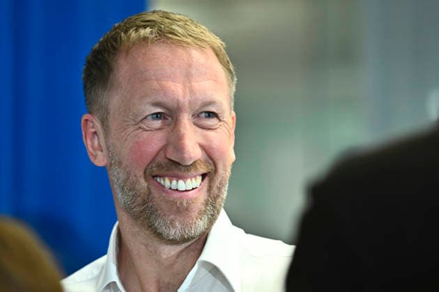 STOCKHOLM, SVERIGE 20260312 Pressträff med Graham Potter som fortsätter som förbundskapten i fotbollslandslaget till 2030. STOCKHOLM SVERIGE x10080x