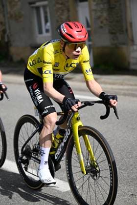 Paris Nice 2026 Stage 5 COLOMBIER-LE-VIEUX, FRANCE - MARCH 12 : Vingegaard Jonas (DEN) of Team Visma I Lease a Bike during stage 5 of the 84th edition of Paris - Nice an UCI World Tour 2.UWT cycling road race stage for Men Elite of 205.4 km with start in Cormoranche-sur-Saone and finish in Colombier-le-Vieux on March 12, 2026 in Colombier-le-Vieux, France, 12 03 2026 ( Motordriver Guy De Vuyst - Colombier-le-Vieux France  Copyright: xNicoxVereeckenx