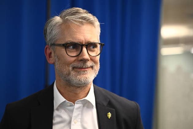 STOCKHOLM, SWEDEN 20260312 The Swedish Football Association s football director Kim Källström during a press conference, PK, Pressekonferenz in connection with the announcement that Graham Potter will continue as national football team captain until 2030. STOCKHOLM SWEDEN x10080x Copyright: xFredrikxSandberg TTx KIM KÄLLSTRÖM