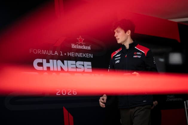 First day of Formula One Chinese Grand Prix Shanghai EB 87 Oliver Bearman (Haas) at the Formula One Chinese Grand Prix at the Shanghai International Circuit in Shanghai on March 12, 2026. Photo by Eliot Blondet ABACAPRESS.COM Shanghai Chine  Copyright: xBlondetxEliot ABACAx