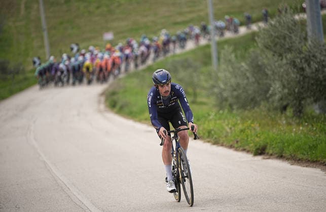 Azparren Irurzun Xabier Mikel Of Pinarello-Q36.5 Pro Cycling Team 123Bax Sjoerd Of Pinarello-Q36.5 Pro Cycling Team during the 213-kilometer Stage 4 of the Tirreno-Adriatico cycling race from Tagliacozzo to Martinsicuro - Italy,- Thursday, March 12, 2026. - cycling .  Copyright: xMarcoxAlpozzi LaPressex