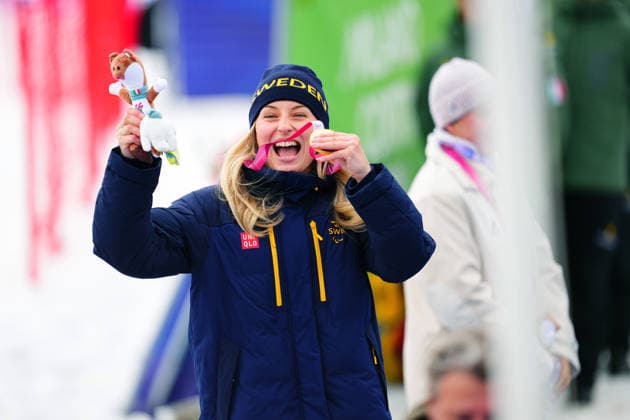 CORTINA, ITALY 20260312 Ebba Arsjö wins gold in the women s giant slalom (standing) at the Paralympics in Tofane Alpine Skiiing Center, Cortina. *** The image is included in the SPORTS PACKAGE. For others PAYMENT IMAGE *** CORTINA ITALY x10500x *** CORTINA, ITALY 20260312 Ebba Arsjö wins gold in the women s giant slalom standing at the Paralympics in Tofane Alpine Skiiing Center, Cortina The image is included in the SPORTS PACKAGE For others PAYMENT IMAGE CORTINA ITALY x10500x  Copyright: xMagnusxLejhall ParasportxSverige TT TTx PARALYMPICS 2026 GIANT SLALOM