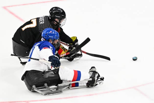 Para Ice hockey, Eishockey - Millano Cortina 2026 Winter Paralympics: Day 6 - Classification Game 5 - 8 Para Ice Hockey - Milano Cortina 2026 Winter Paralympics: Day 6 MILANO SANTAGIULIA ICE HOCKEY ARENA MILANO, ITALY - MARCH 12: Classification Game 5 - 8 Slovakia (SVK) - Germany (GER) (Photo by RALF KUCKUCK) Copyright 2026 Ralf Kuckuck Milano Milano Santagiulia Ice Hockey Arena Italy