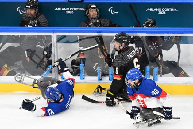 Para Ice hockey, Eishockey - Millano Cortina 2026 Winter Paralympics: Day 6 - Classification Game 5 - 8 Para Ice Hockey - Milano Cortina 2026 Winter Paralympics: Day 6 MILANO SANTAGIULIA ICE HOCKEY ARENA MILANO, ITALY - MARCH 12: Classification Game 5 - 8 Slovakia (SVK) - Germany (GER) (Photo by RALF KUCKUCK) Copyright 2026 Ralf Kuckuck Milano Milano Santagiulia Ice Hockey Arena Italy