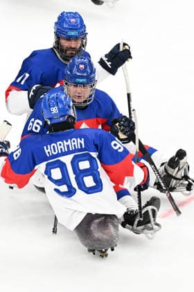 Para Ice hockey, Eishockey - Millano Cortina 2026 Winter Paralympics: Day 6 - Classification Game 5 - 8 Para Ice Hockey - Milano Cortina 2026 Winter Paralympics: Day 6 MILANO SANTAGIULIA ICE HOCKEY ARENA MILANO, ITALY - MARCH 12: Classification Game 5 - 8 Slovakia (SVK) - Germany (GER) (Photo by RALF KUCKUCK) Copyright 2026 Ralf Kuckuck Milano Milano Santagiulia Ice Hockey Arena Italy
