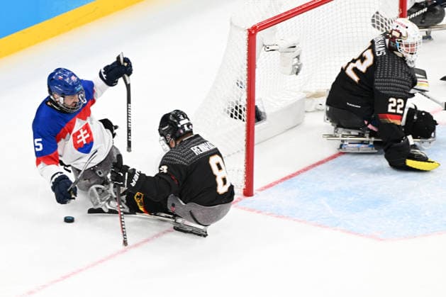 Para Ice hockey, Eishockey - Millano Cortina 2026 Winter Paralympics: Day 6 - Classification Game 5 - 8 Para Ice Hockey - Milano Cortina 2026 Winter Paralympics: Day 6 MILANO SANTAGIULIA ICE HOCKEY ARENA MILANO, ITALY - MARCH 12: Classification Game 5 - 8 Slovakia (SVK) - Germany (GER) (Photo by RALF KUCKUCK) Copyright 2026 Ralf Kuckuck Milano Milano Santagiulia Ice Hockey Arena Italy