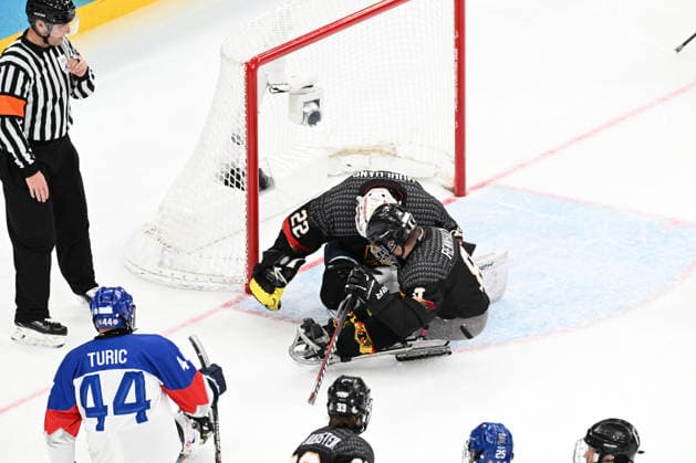 Para Ice hockey, Eishockey - Millano Cortina 2026 Winter Paralympics: Day 6 - Classification Game 5 - 8 Para Ice Hockey - Milano Cortina 2026 Winter Paralympics: Day 6 MILANO SANTAGIULIA ICE HOCKEY ARENA MILANO, ITALY - MARCH 12: Classification Game 5 - 8 Slovakia (SVK) - Germany (GER) (Photo by RALF KUCKUCK) Copyright 2026 Ralf Kuckuck Milano Milano Santagiulia Ice Hockey Arena Italy