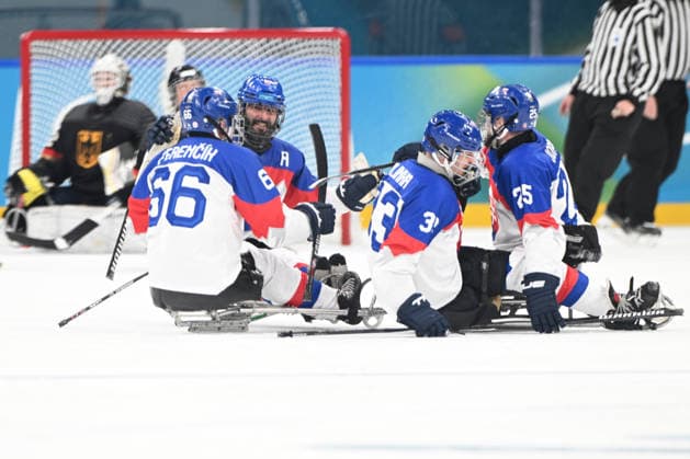 Para Ice hockey, Eishockey - Millano Cortina 2026 Winter Paralympics: Day 6 - Classification Game 5 - 8 Para Ice Hockey - Milano Cortina 2026 Winter Paralympics: Day 6 MILANO SANTAGIULIA ICE HOCKEY ARENA MILANO, ITALY - MARCH 12: Classification Game 5 - 8 Slovakia (SVK) - Germany (GER) (Photo by RALF KUCKUCK) Copyright 2026 Ralf Kuckuck Milano Milano Santagiulia Ice Hockey Arena Italy