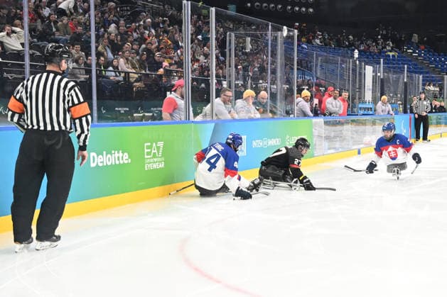 Para Ice hockey, Eishockey - Millano Cortina 2026 Winter Paralympics: Day 6 - Classification Game 5 - 8 Para Ice Hockey - Milano Cortina 2026 Winter Paralympics: Day 6 MILANO SANTAGIULIA ICE HOCKEY ARENA MILANO, ITALY - MARCH 12: Classification Game 5 - 8 Slovakia (SVK) - Germany (GER) (Photo by RALF KUCKUCK) Copyright 2026 Ralf Kuckuck Milano Milano Santagiulia Ice Hockey Arena Italy