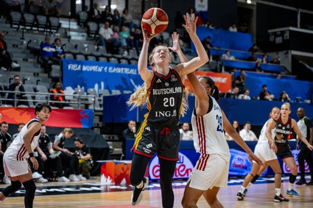 Basketball Villeurbanne 12.03.2026 Wommen™s Basketball World Cup 2026 Qualifying Tournament Philippinen (PHI) - Deutschland (GER) Frida Bühner (Deutschland, No.20)