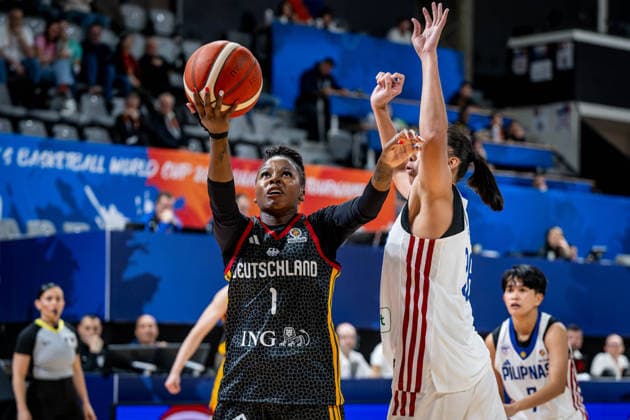 Basketball Villeurbanne 12.03.2026 Wommen™s Basketball World Cup 2026 Qualifying Tournament Philippinen (PHI) - Deutschland (GER) Alexis Peterson (Deutschland, No.01)