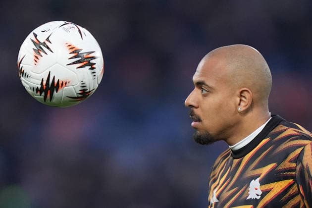 Roma™s Donyell Malen during the Uefa Europa League soccer match between Bologna and Roma at the Dall™Ara Stadium in Bologna , north Italy - Thursday , March 12 , 2026. - Soccer .  Copyright: xSpada LaPressex