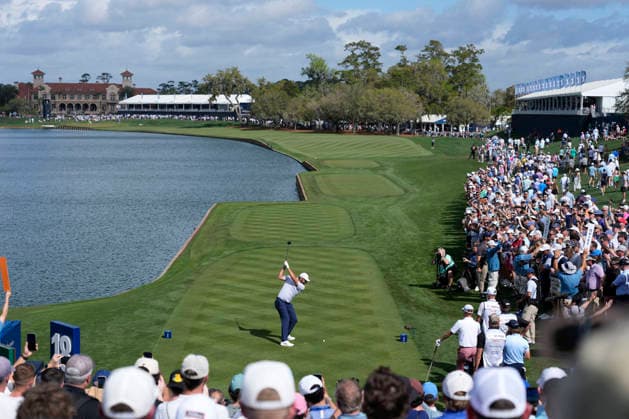 March 12, 2026, Ponte Vedra, Florida, USA: March 12, 2026, Ponte Vedra, Florida.Scottie Scheffler (USA) hits his tee shot on the 18th hole during the first round of The PLAYERS Championship at TPC Sawgrass. PGA, Golf Herren Tour 2026: The PLAYERS Championship  - ZUMAd212 20260312_zsp_d212_006 Copyright: xRichardxDolex