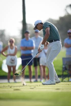 March 12, 2026, Ponte Vedra, Florida, USA: March 12, 2026, Ponte Vedra, Florida.Ricky Castillo (USA) hits a tee shot on the 3rd hole during the first round of The PLAYERS Championship at TPC Sawgrass. PGA, Golf Herren Tour 2026: The PLAYERS Championship  - ZUMAd212 20260312_zsp_d212_029 Copyright: xRichardxDolex