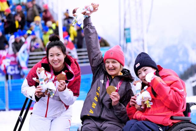 FORSTER Anna Lena Team GER 1.PLatz Ski Alpine Riesen Slalom sitzend Frauen in Cortina Paralympische Winterspiele 2026 Cortina - Milano am 12.03.2026 in Cortina *** FORSTER Anna Lena Team GER 1 PLatz Ski Alpine Giant Slalom sitting women in Cortina Paralympic Winter Games 2026 Cortina Milano on 12 03 2026 in Cortina Copyright: xLacixPerenyix