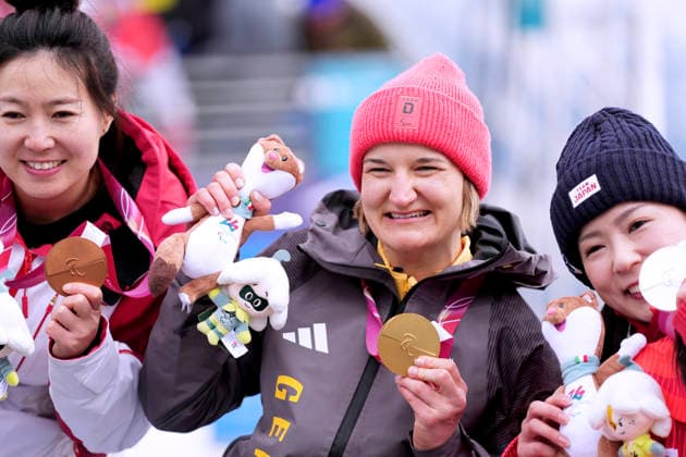 FORSTER Anna Lena Team GER 1.PLatz Ski Alpine Riesen Slalom sitzend Frauen in Cortina Paralympische Winterspiele 2026 Cortina - Milano am 12.03.2026 in Cortina *** FORSTER Anna Lena Team GER 1 PLatz Ski Alpine Giant Slalom sitting women in Cortina Paralympic Winter Games 2026 Cortina Milano on 12 03 2026 in Cortina Copyright: xLacixPerenyix