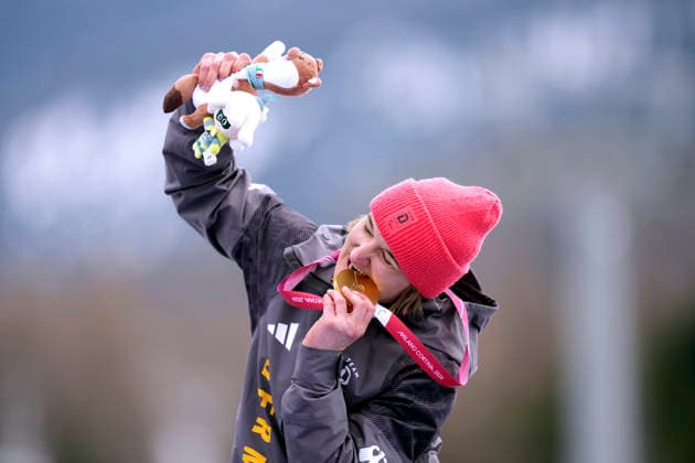 FORSTER Anna Lena Team GER 1.PLatz Ski Alpine Riesen Slalom sitzend Frauen in Cortina Paralympische Winterspiele 2026 Cortina - Milano am 12.03.2026 in Cortina *** FORSTER Anna Lena Team GER 1 PLatz Ski Alpine Giant Slalom sitting women in Cortina Paralympic Winter Games 2026 Cortina Milano on 12 03 2026 in Cortina Copyright: xLacixPerenyix