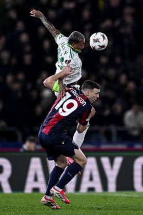 Mg Bologna 12 03 2026 - Europa League Bologna-Roma foto Matteo Gribaudi Image nella foto: Wesley-Lewis Ferguson 