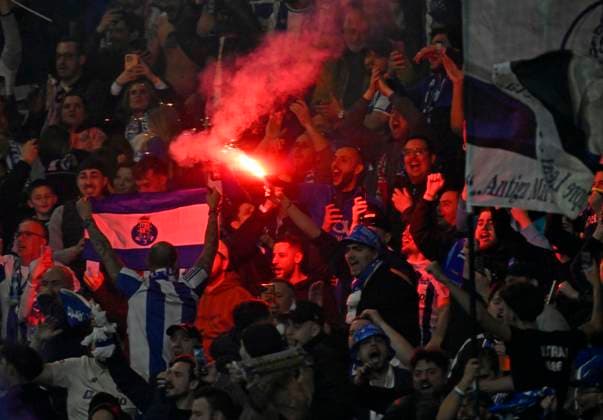 12.03.2026, Fussball UEFA Europa League 2025 2026: Achtelfinale, VfB Stuttgart - FC Porto, in der MHP-Arena Stuttgart, Die Fans vom FC Porto