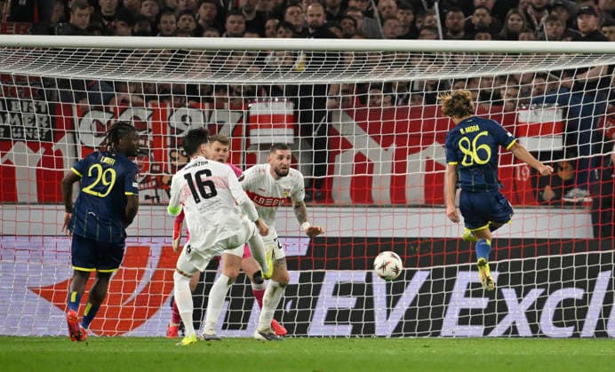 TOR zum 0:2 Rodrigo Mora FC Porto (86) Torschuss Aktion Torchance VfB Stuttgart vs FC Porto EUROPA LEAGUE EL 12.03.2026 DFL REGULATIONS PROHIBIT ANY USE OF PHOTOGRAPHS AS IMAGE SEQUENCES AND OR QUASI-VIDEO VfB Stuttgart vs FC Porto